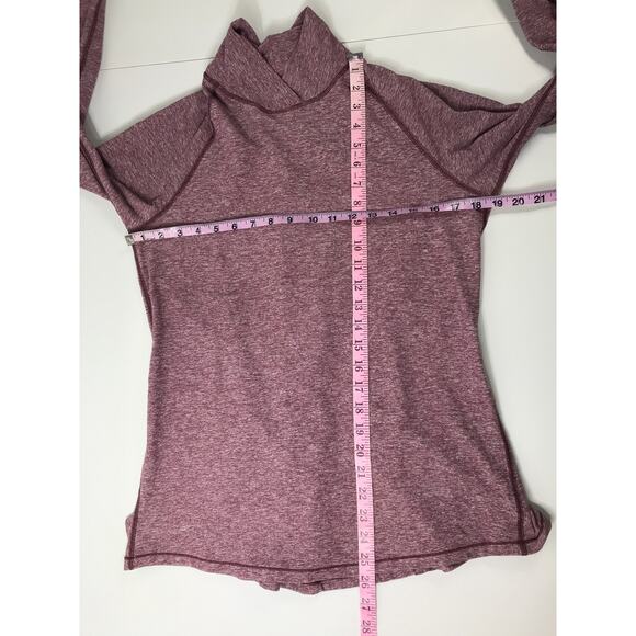 Lululemon Womens Warm Your Core Running Mauve Pink Pullover Ruffle Athletic Cozy - Picture 12 of 12